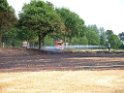 Bodenfeuer ausgeloest durch Strohballenpresse Koeln Holweide Colonia Allee P57
